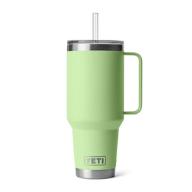 YETI Rambler 42oz with handle and straw lid for on-the-go sipping.