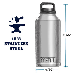 YETI Rambler 64 oz bottle with DuraCoat color resists wear.