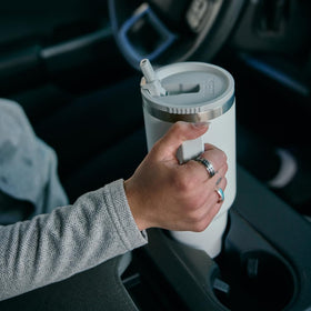 YETI Rambler fits most car cup holders for easy reach