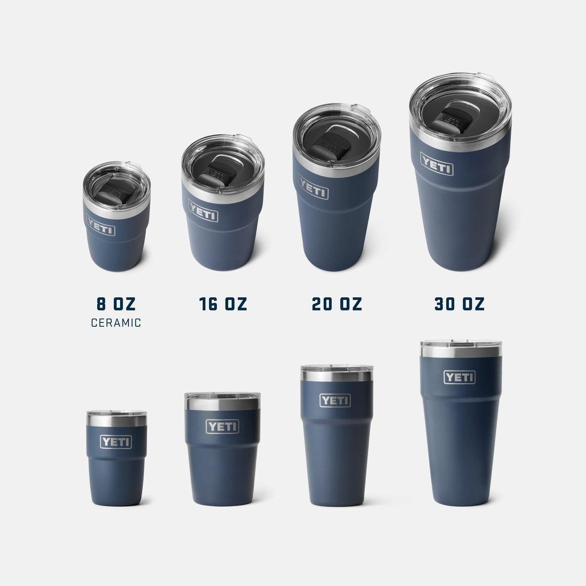 YETI Rambler double-wall vacuum insulation blocks heat transfer for hours of warmth.