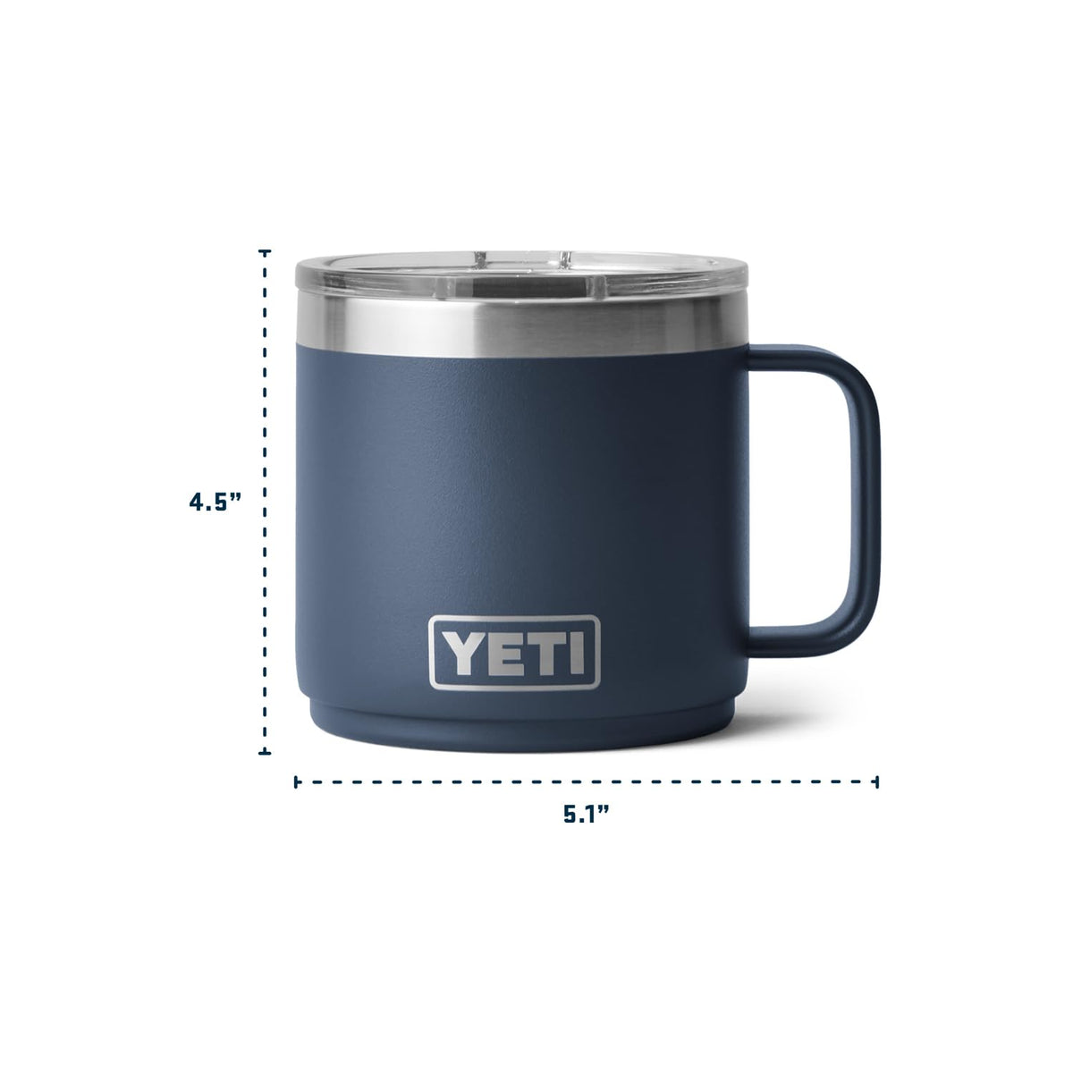 Close-up of the MagSlider lid on the YETI Rambler mug.