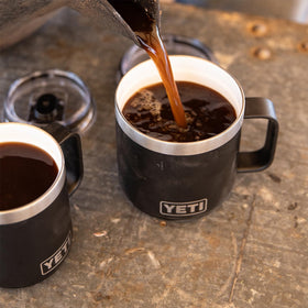 Nestable Rambler mugs save space in bags and kitchen shelves.