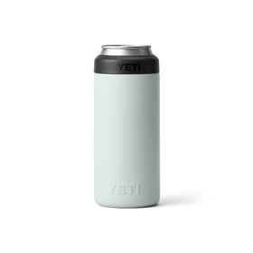 YETI Slim Colster with Duracoat finish resists cracking and chipping in rugged use.