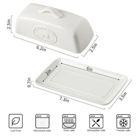 YHOJOY durable ceramic butter tray supports daily family use.