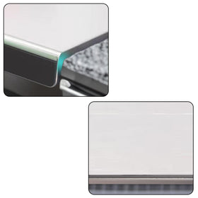 YICORIP stainless board features non-slip silicone pads for steady prep.