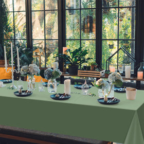 YIDAKO disposable rectangle tablecloth offers quick post-event cleanup
