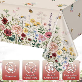 YIDAKO disposable rectangle tablecloth for quick setup and cleanup