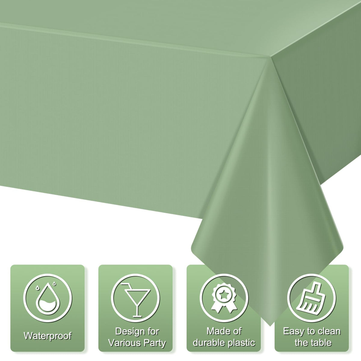 YIDAKO disposable tablecloth for quick cleanup after gatherings