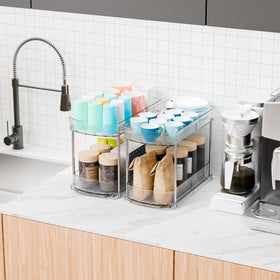 Yieach cabinet organizer designed for cosmetics and toiletries