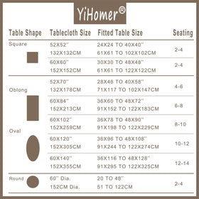 YiHomer Pastoral tablecloth's dust-proof, wrinkle-resistant fabric stays neat.