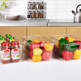 YIHONG clear bin storage for kitchen cabinet visibility and ease
