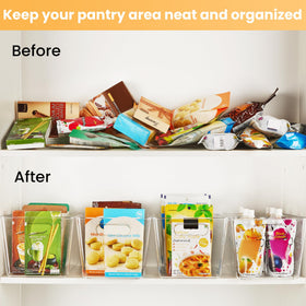 YIHONG fridge storage bin stackable design saves cabinet space