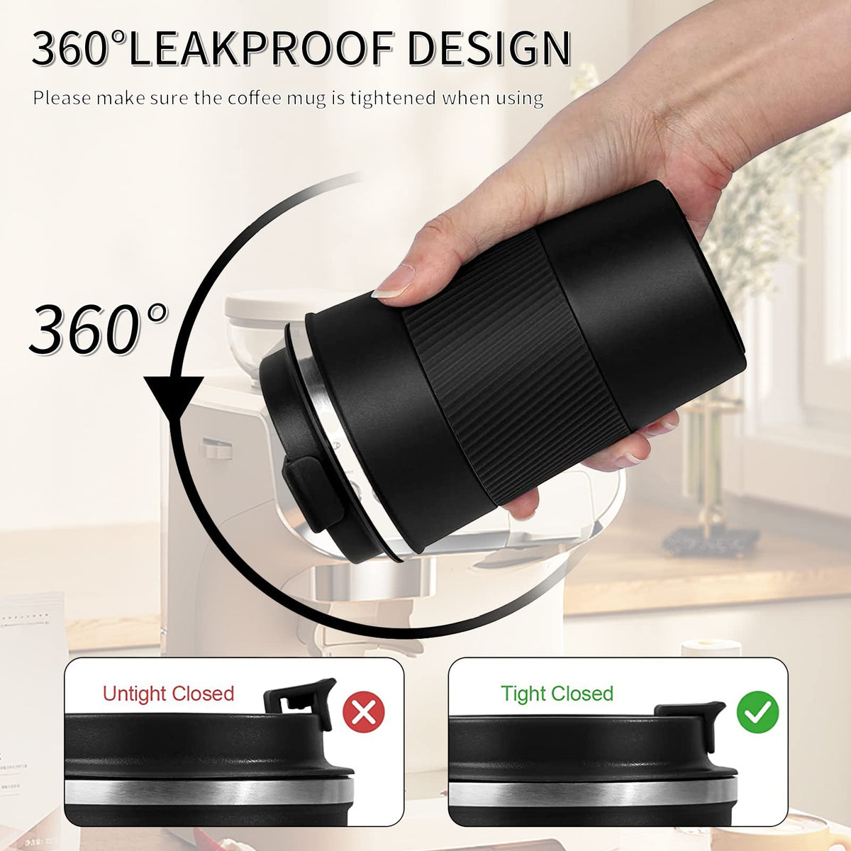 YINBAOGE 304 stainless inner ensures safe beverage experience.