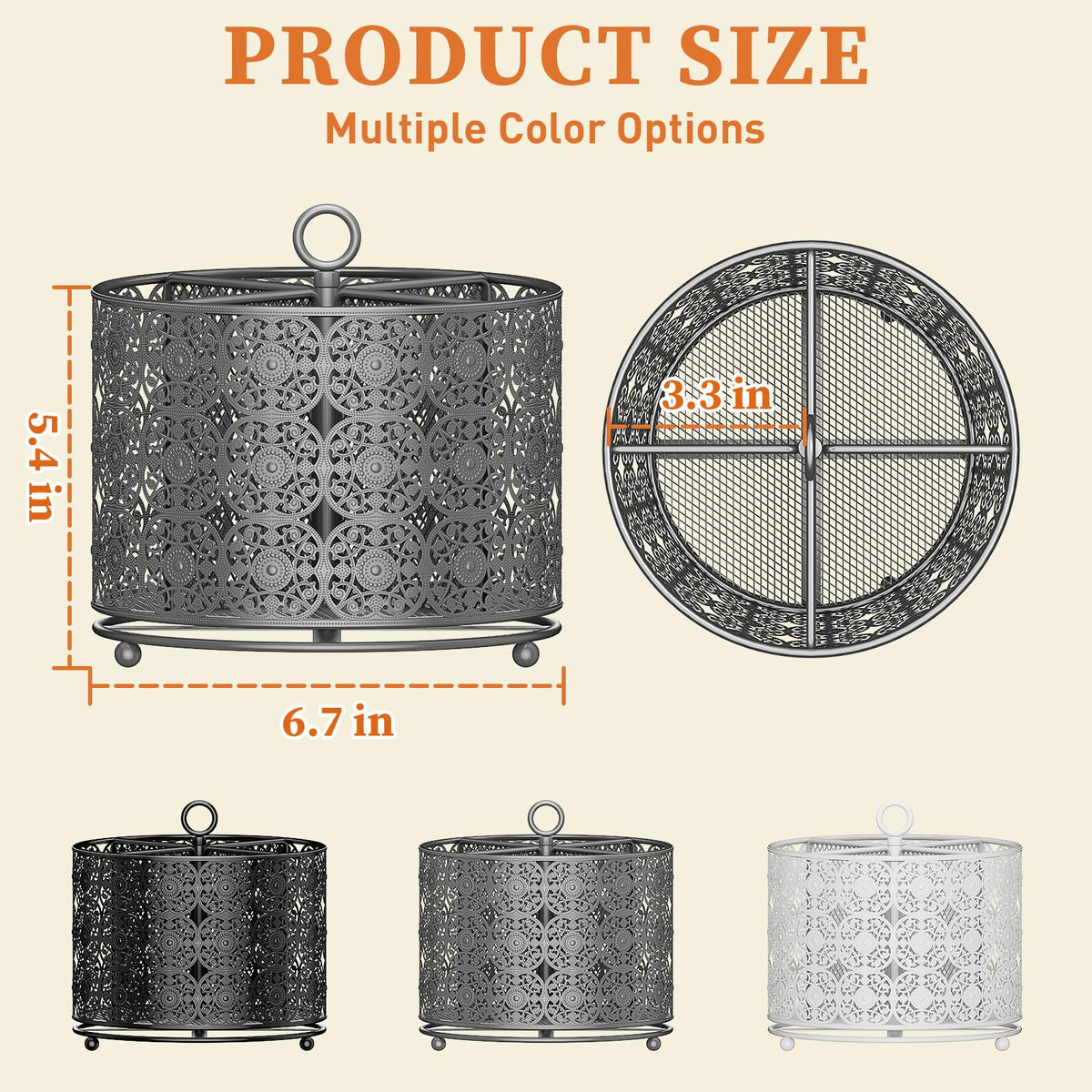 YIUKEA versatile caddy for kitchen, office, or party use on countertops.