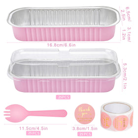 ylnurac mini loaf pans with lids and spoons for portable gifts