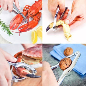 Ymkf Sqqr sauce cups keep condiments within reach during seafood meals
