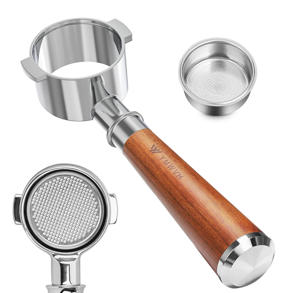 YMWVH 51mm bottomless portafilter head in stainless steel for Stilosa models