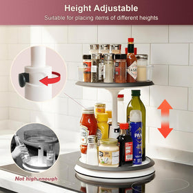 Ynelyase adjustable height enables versatile placement from kitchen to vanity.