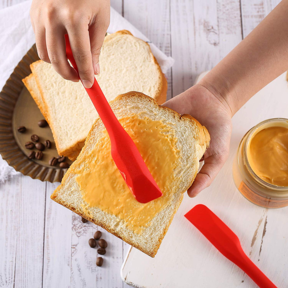 Yoku Made nonstick, heat-resistant spatula — safe for cooking and baking.