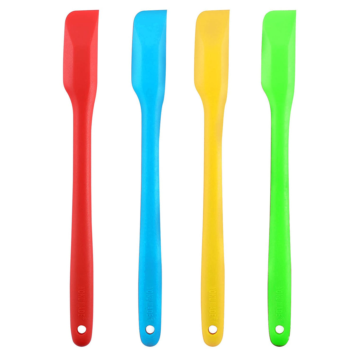 Yoku Made small spatulas set — edge close-up for precise jar scraping.
