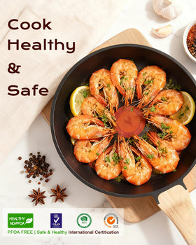 Yonida pan suitable for induction, gas, electric and ceramic cooktops