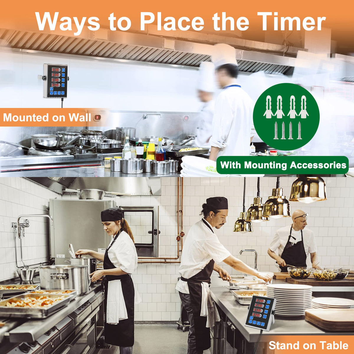 YOOYIST four-channel timer ideal for meat, pasta, and multi-dish workflows.