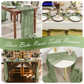 Yorcari vintage-inspired table runner suits weddings and baby showers