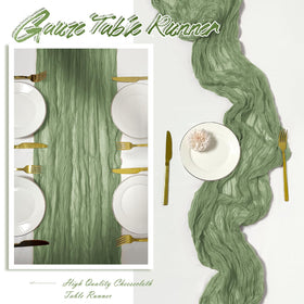 Yorcari sage green runner is machine washable for easy care