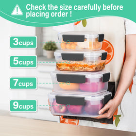 YORY snap-lock lids providing airtight, leak-proof seals