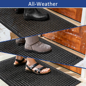 Yoshiko non-slip entrance mat helps keep floors safe in busy environments