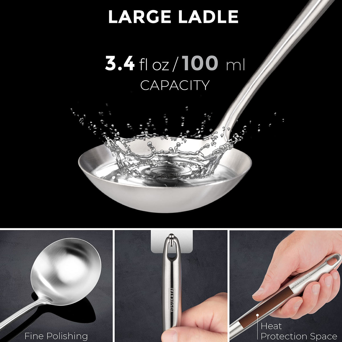 YOSUKATA cold grip handles reduce heat transfer during cooking