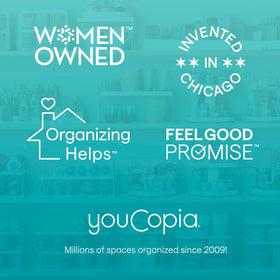 YouCopia Crazy Susan ideal for pantry snacks and spices organization.