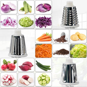 YOUCZON suction base on counter helps keep the grater steady during use.