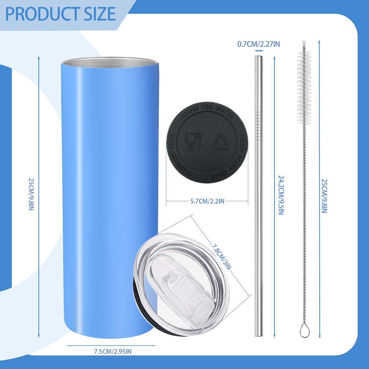 YOUKE OLA 20oz green tumbler keeps beverages cool on the move.