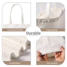 YOUKE OLA sublimation-ready tote bag, ideal for heat transfer projects.