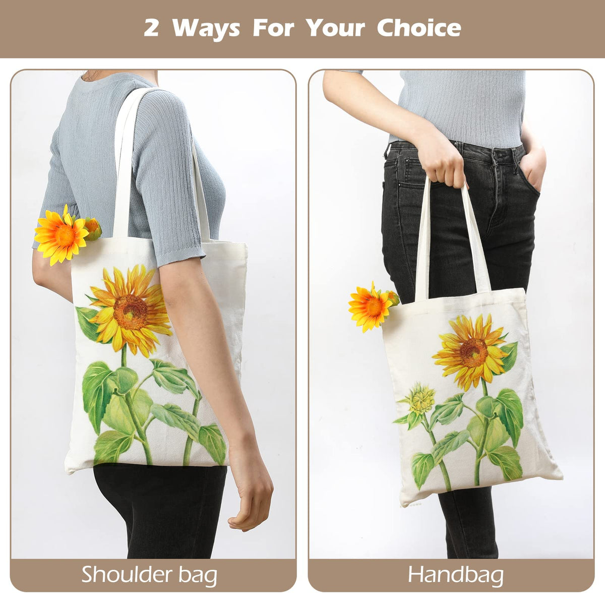 YOUKE OLA washable tote bag blank canvas, easy to clean after crafting.