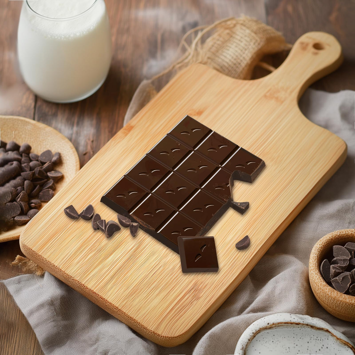 YOUKE OLA 11x5 bamboo serving board for versatile cutting and serving.