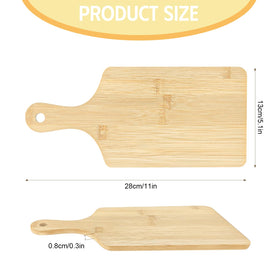 YOUKE OLA bamboo charcuterie boards showcasing natural grain for stylish serving.