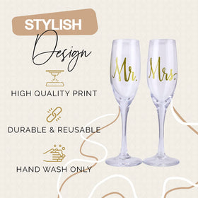 Your Dream Party Shop wedding champagne glasses pair for memorable toasts