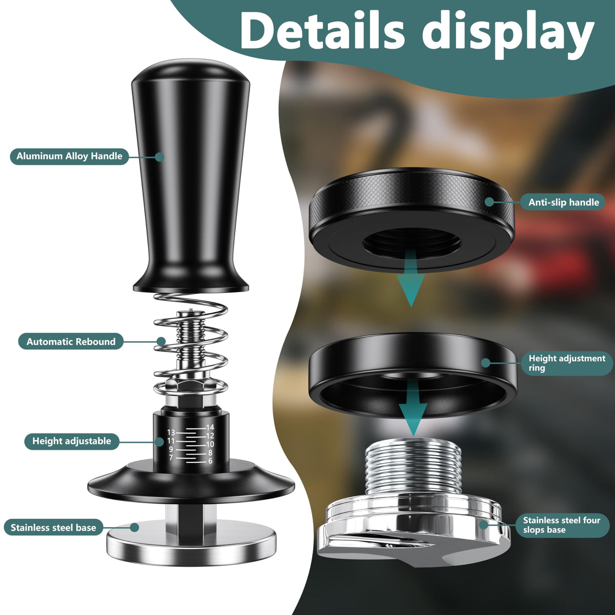 YOZYU magnetic dosing funnel reducing spills during transfer.