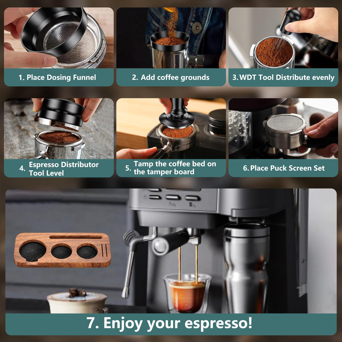 YOZYU WDT tool helps break up coffee grounds for even extraction.