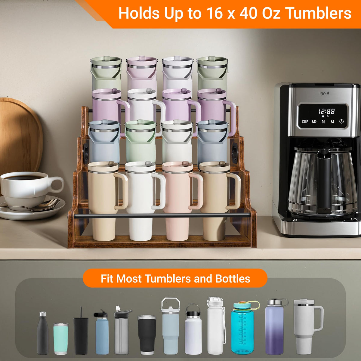 YQBRAO integrated side handles make moving the shelf effortless