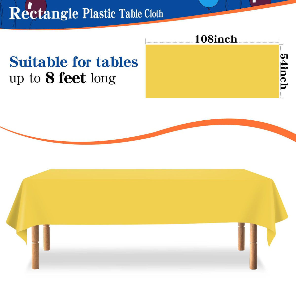 YSYJ 12-pack disposable tablecloths ready for quick party cleanup after dining