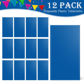 YSYJ royal blue 84-inch round tablecloth folded for compact storage