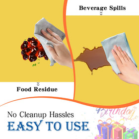YSYJ water-resistant plastic tablecloth highlights spill protection for gatherings