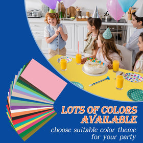 YSYJ yellow party tablecloth in use during casual dining
