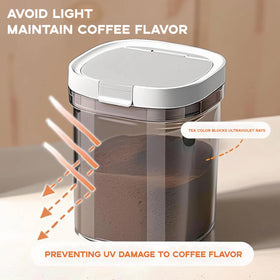 Yszaxnsr coffee canister hanging-spoon design adds convenient use and cleanliness.