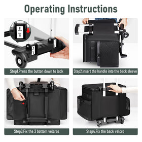 Ytonet Cleaning Caddy top zipper seal protects contents during travel