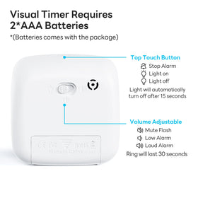 Yunbaoit visual timer provides three alarm modes for different environments.