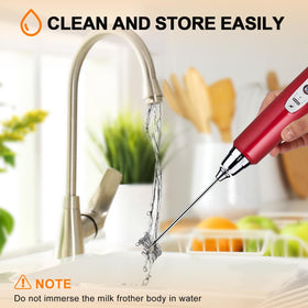 YUSWKO compact frother fits small jars and quick barista tasks.